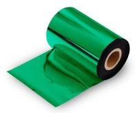 Красящая лента WAX PREMIUM COLOR GREEN (110мм/300м/110мм/1") OUT